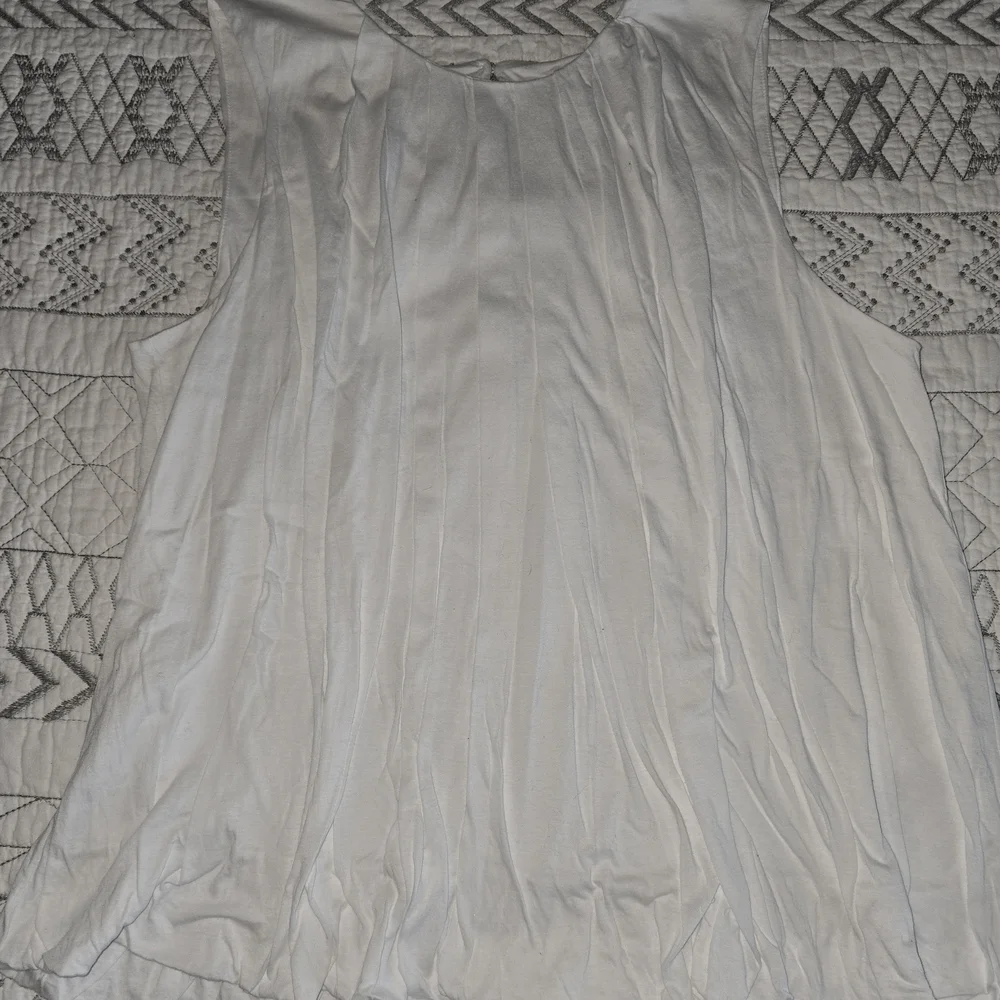 Madewell Elegant White Bubble Sleeveless Top Sz M - Picture 2 of 6